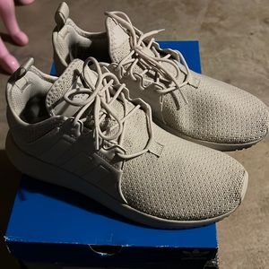 adidas gym shoe- Big Kid - Beige Monochrome